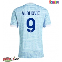 Camiseta Juventus Dusan Vlahovic #9 Visitante Equipación 2025-26 manga corta